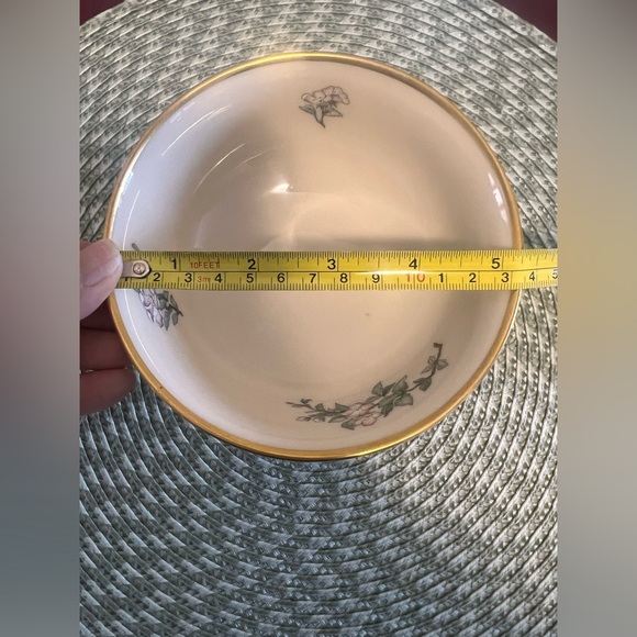 Lenox Serenade Bowl 24k Gold Hand Gilded - Vintage 1950's Made in USA - Picture 9 of 10